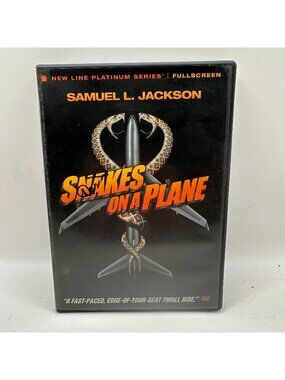 Snakes On A Plane DVD Samuel L Jackson R New Line Platinum Series Fullscreen